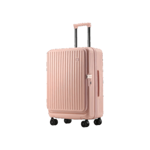 Rubber Pink Spinner Luggage