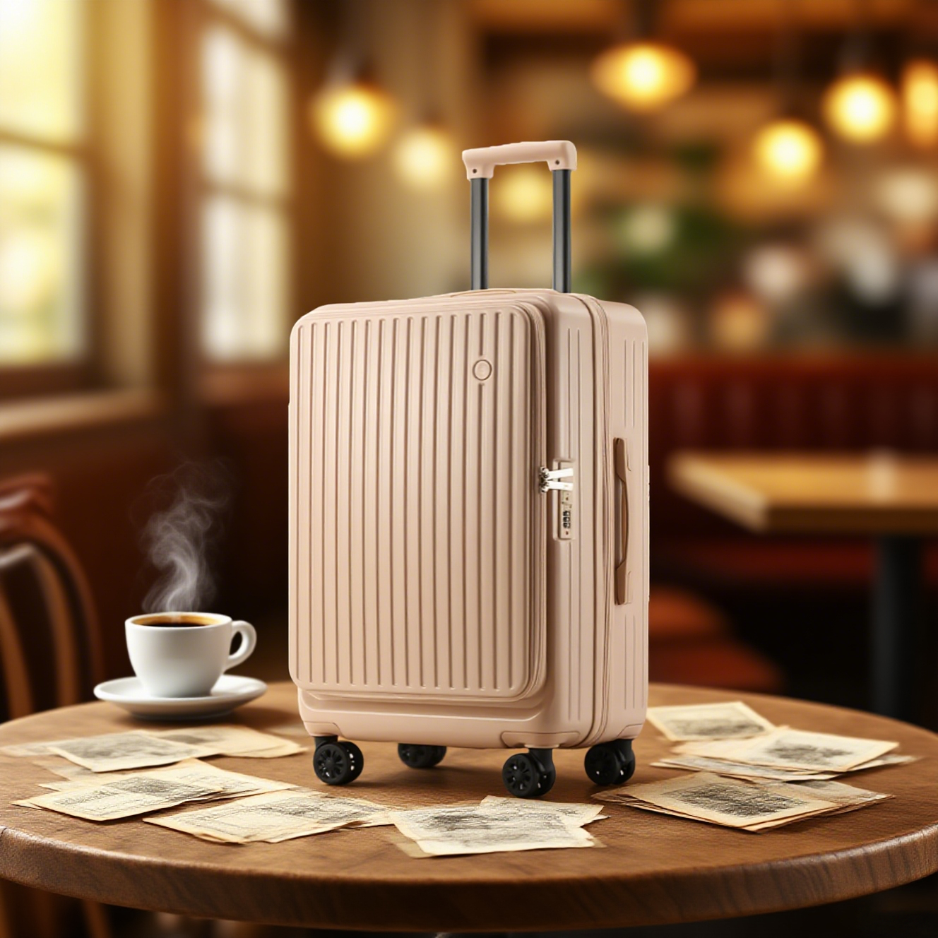 Milk Tea Spinner Luggage - Image 4