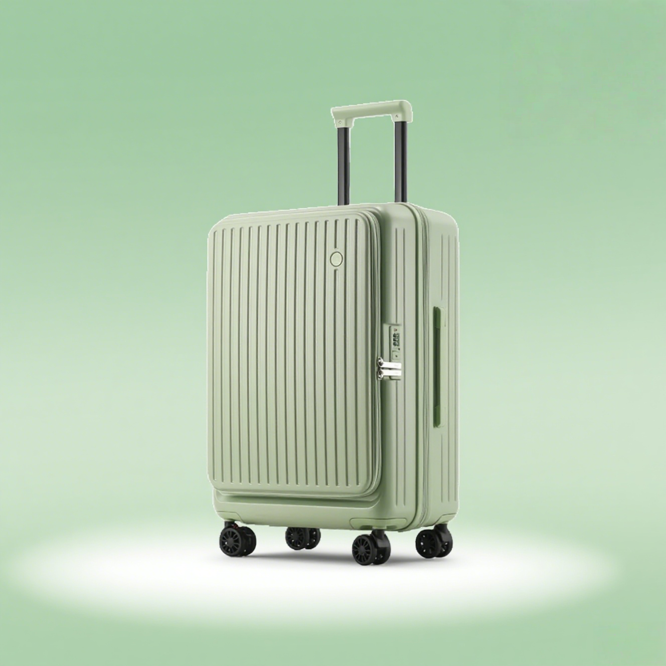 Soft Green Spinner Luggage - Image 4