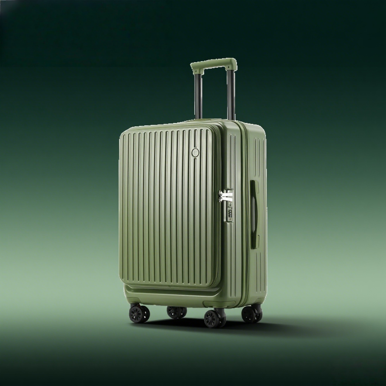 Olive Green Spinner Luggage - Image 4