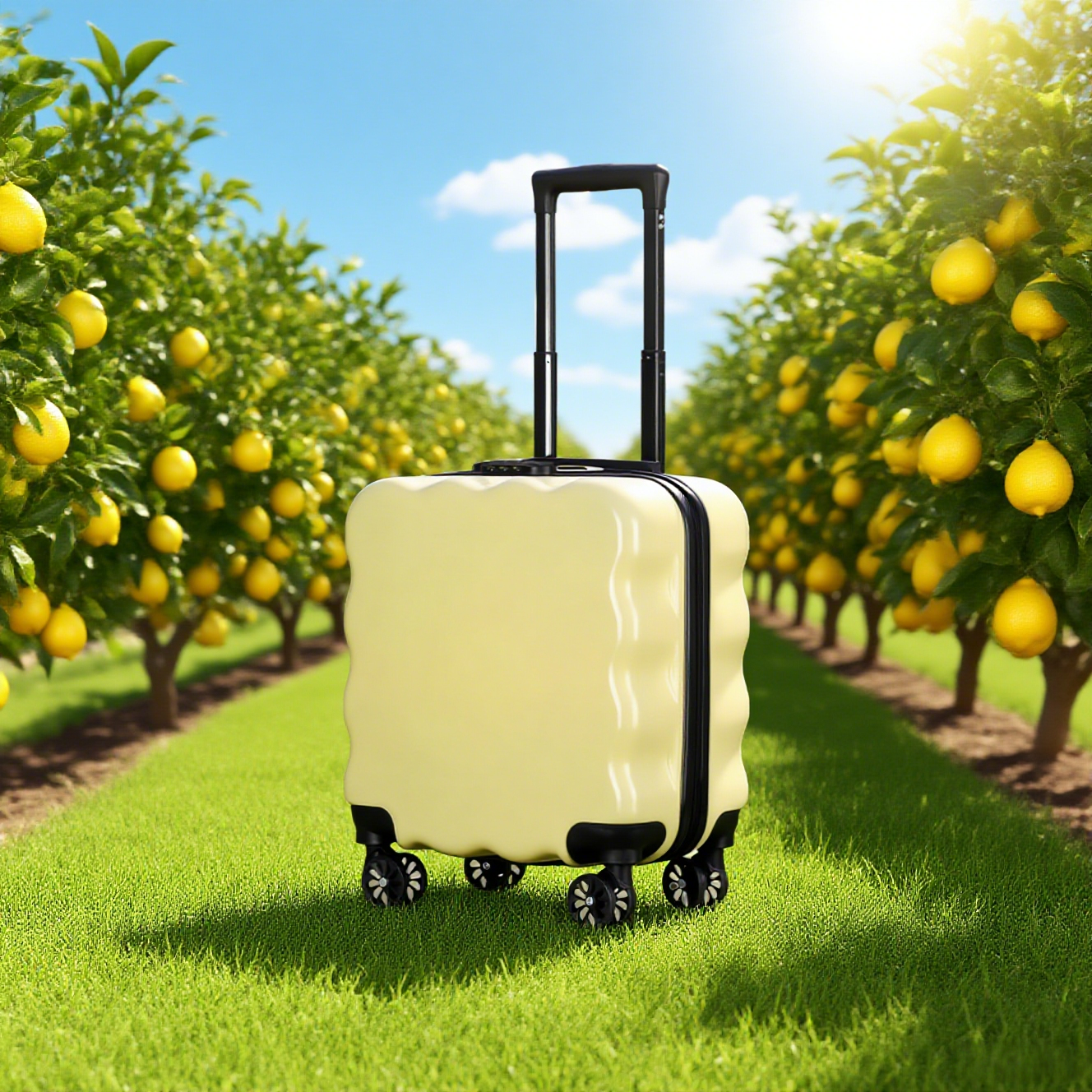 Yellow Kids 18" Luggage - Image 2