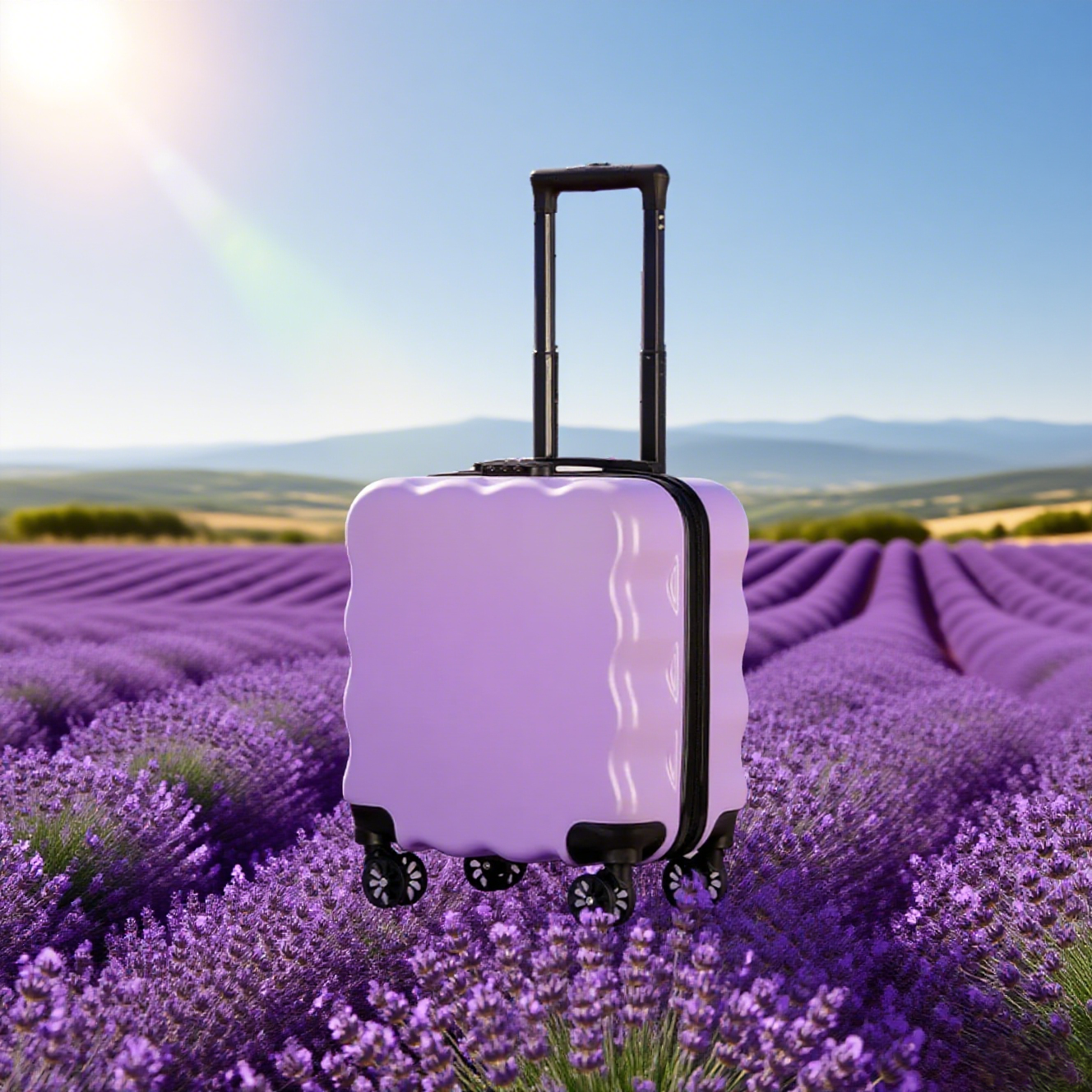 Dark Violet Kids 18" Luggage - Image 3