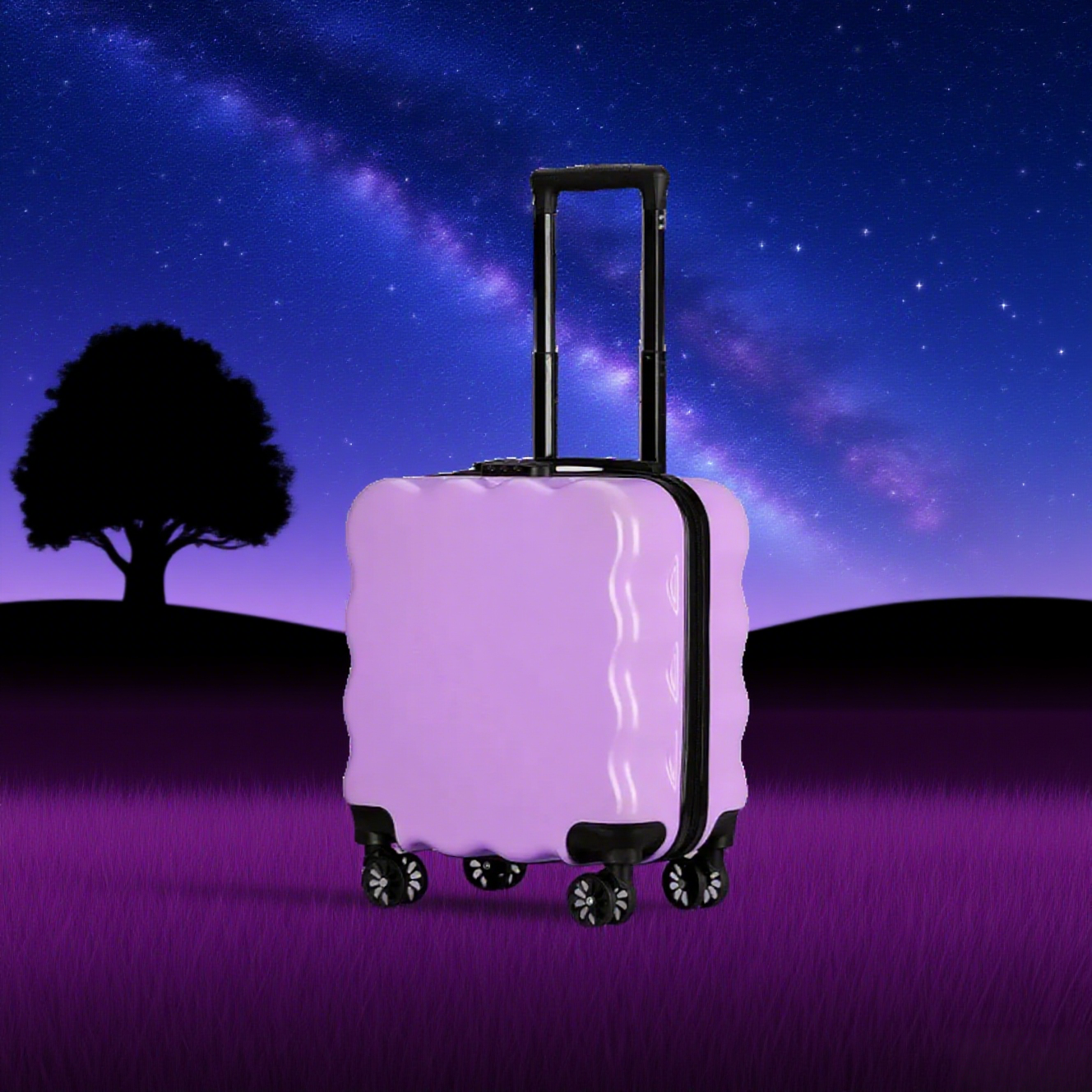 Dark Violet Kids 18" Luggage - Image 4