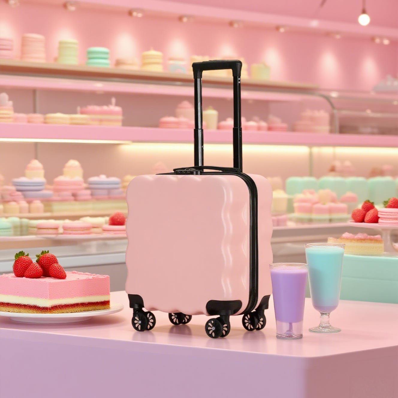 Pink Kids 18" Luggage - Image 2