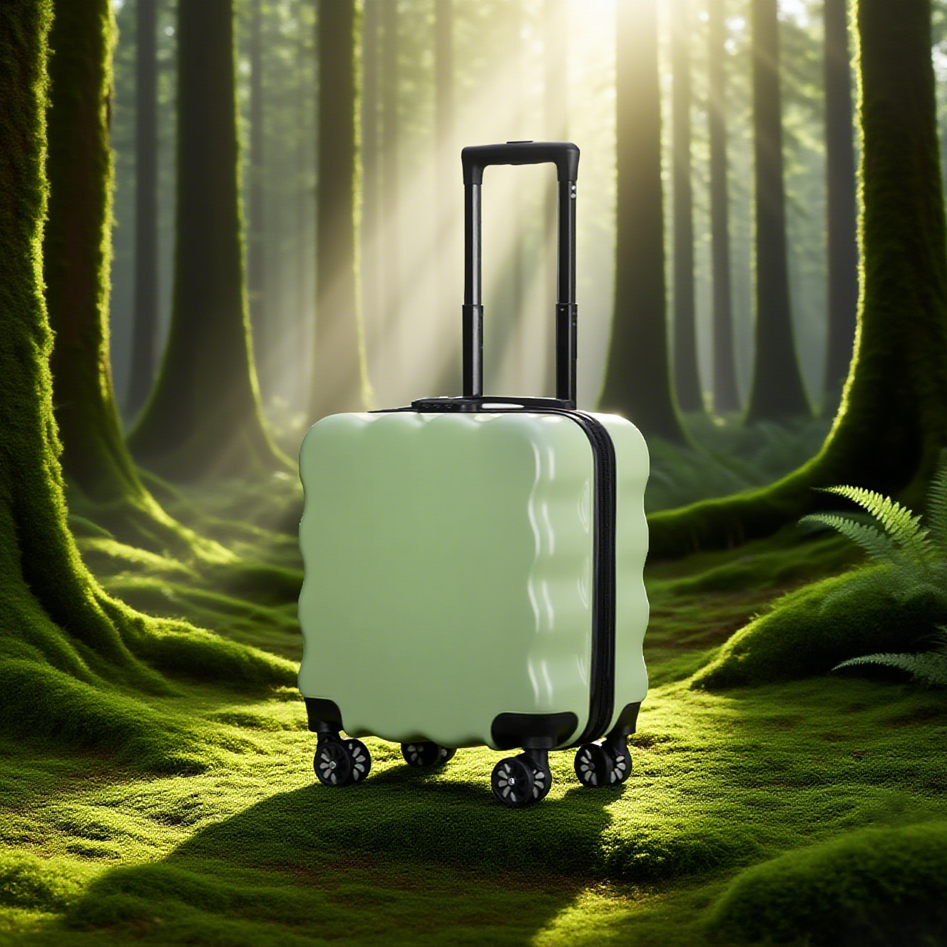 Light Green Kids 18" Luggage - Image 2