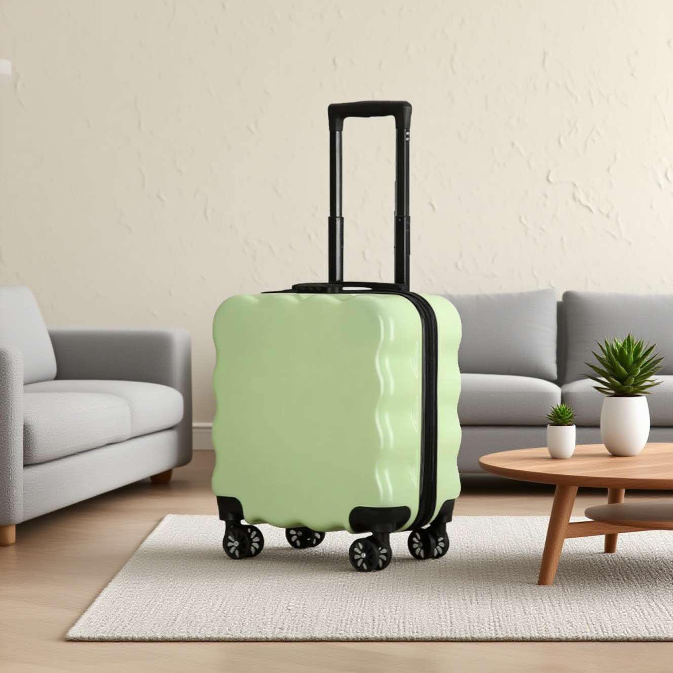 Light Green Kids 18" Luggage - Image 4